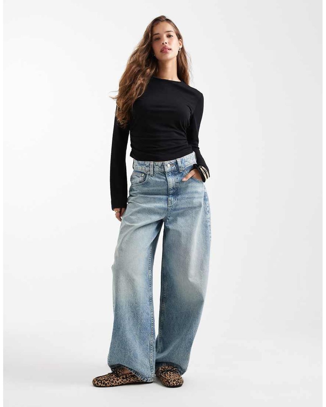 ONLY Black Ruched Detail Textured Top