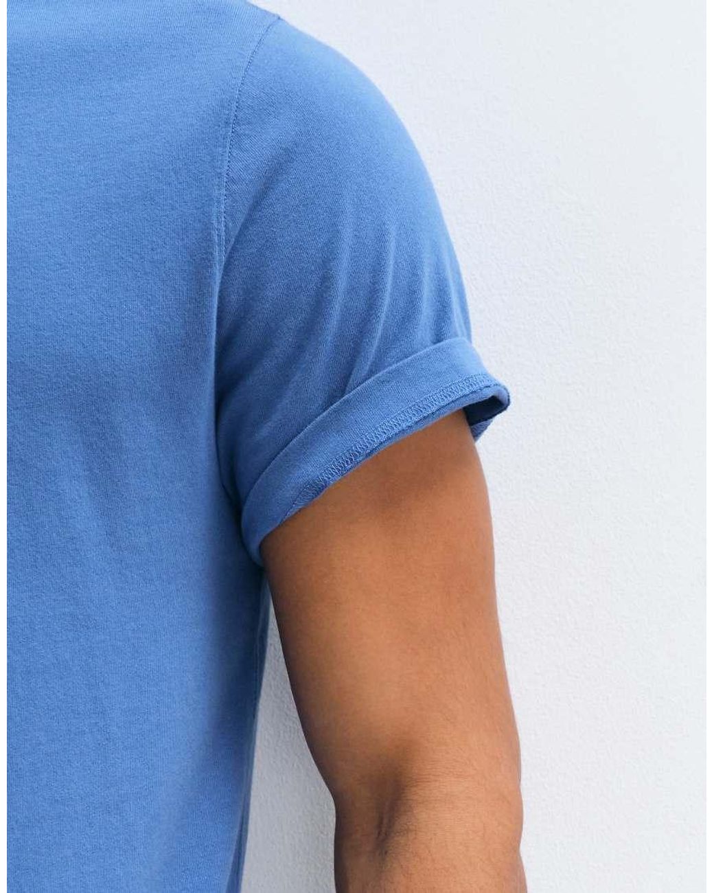 Abercrombie & Fitch Blue Essential T-shirt Mid for men