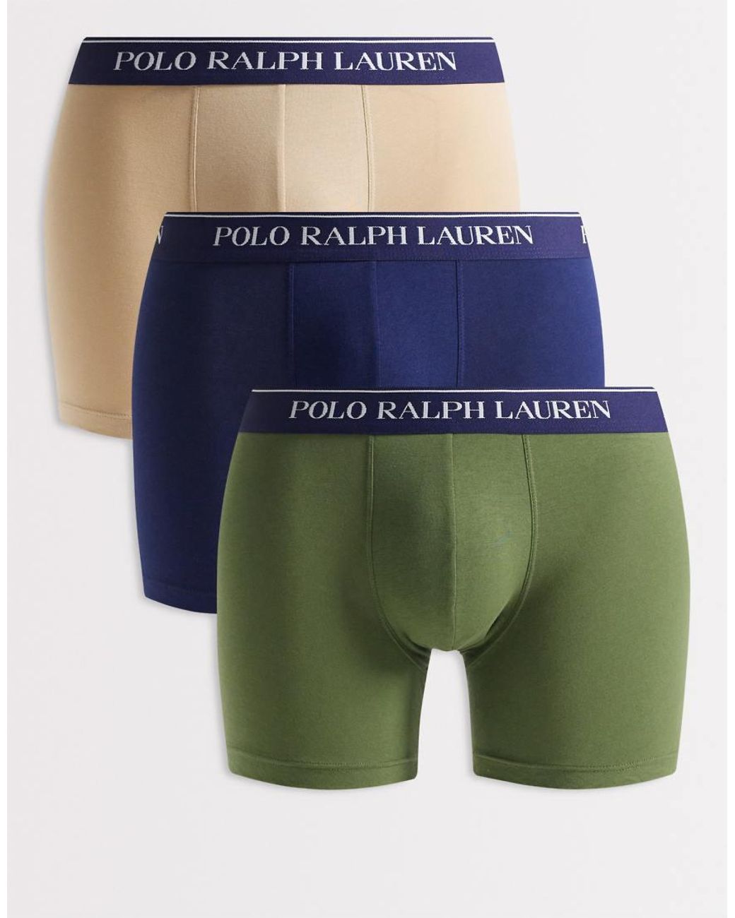 Polo Ralph Lauren 3 Pack Tonal Logo Boxer Briefs in Blue for Men | Lyst UK