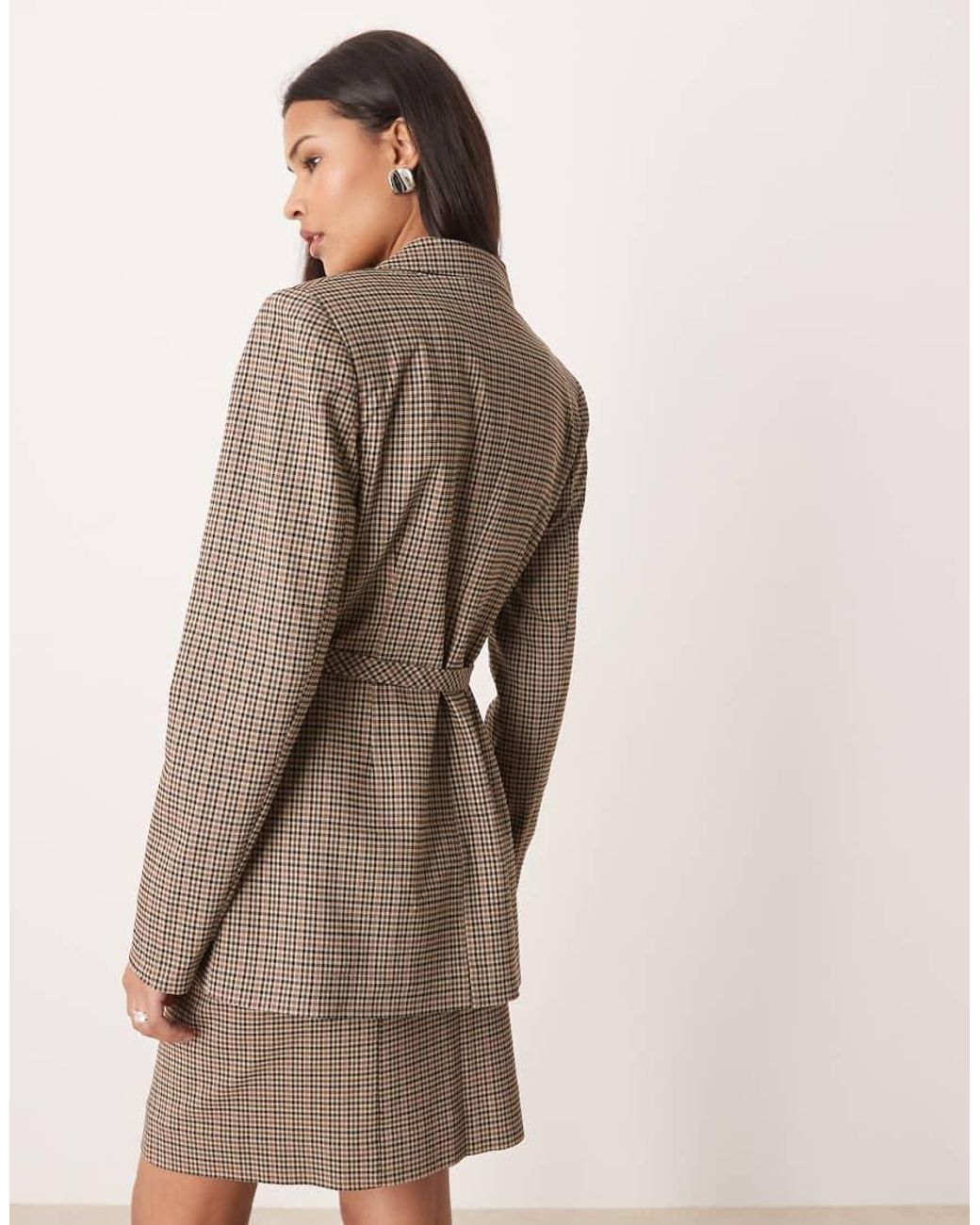 Y.A.S Brown Belted Tailored Blazer