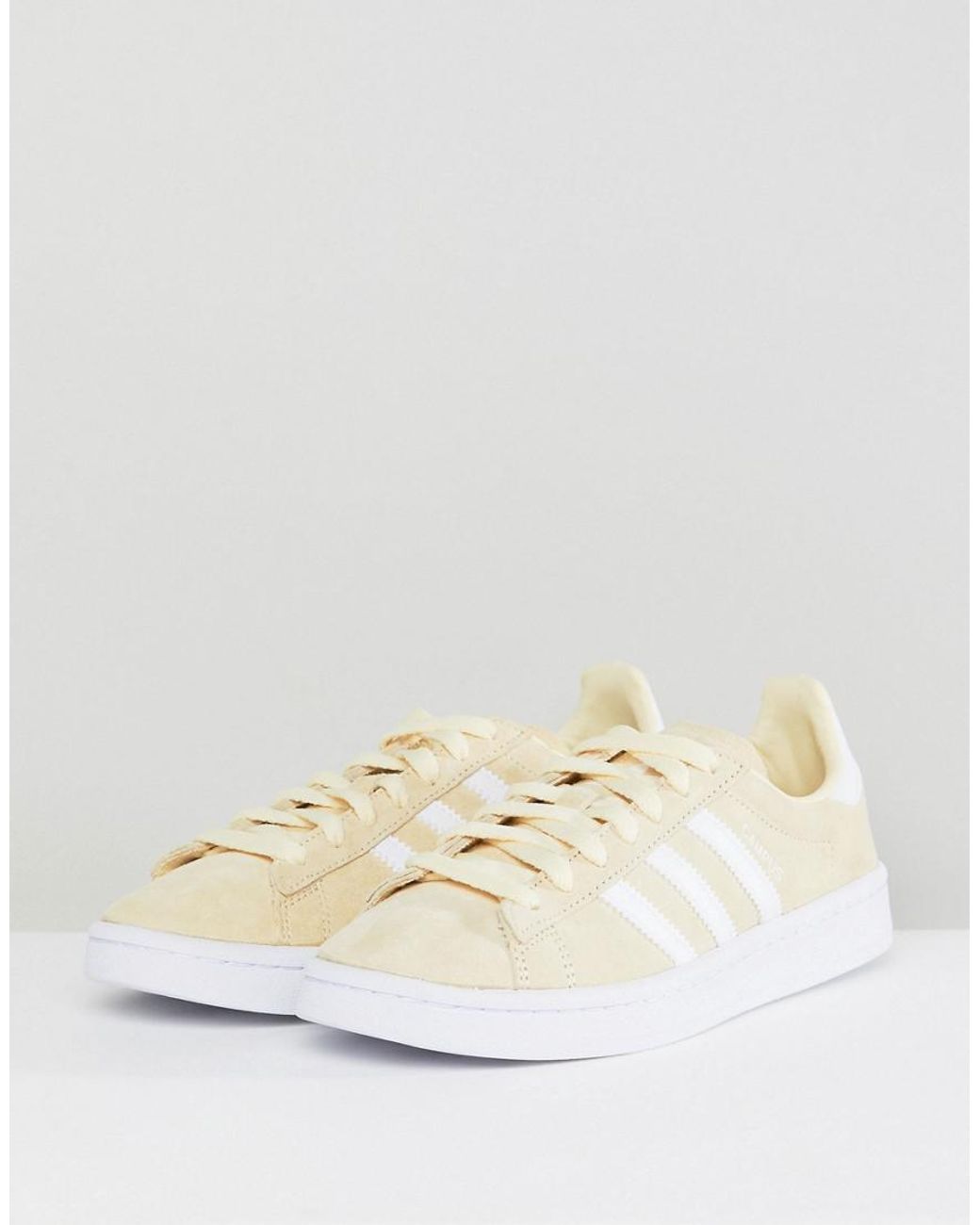 Messing tale saltet adidas Originals Campus Trainers in Yellow | Lyst