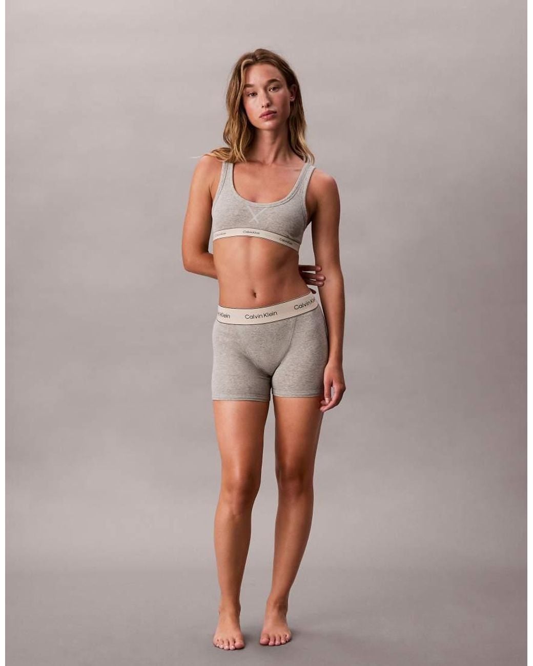 Calvin Klein Brown Heritage Cotton Bralette