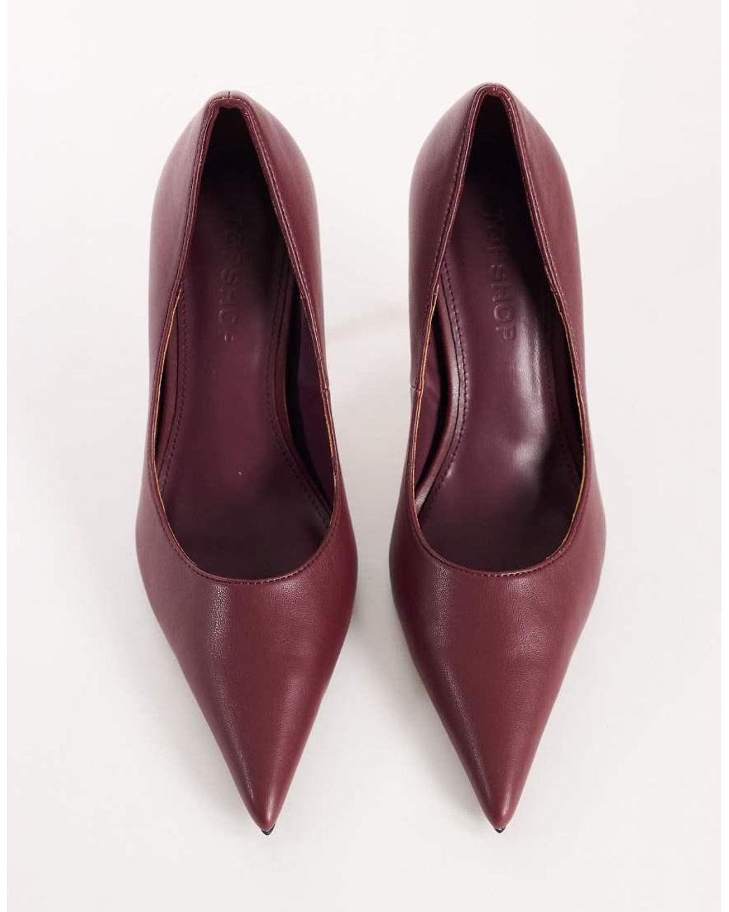 TOPSHOP Purple Alexander High Heel Court Shoe