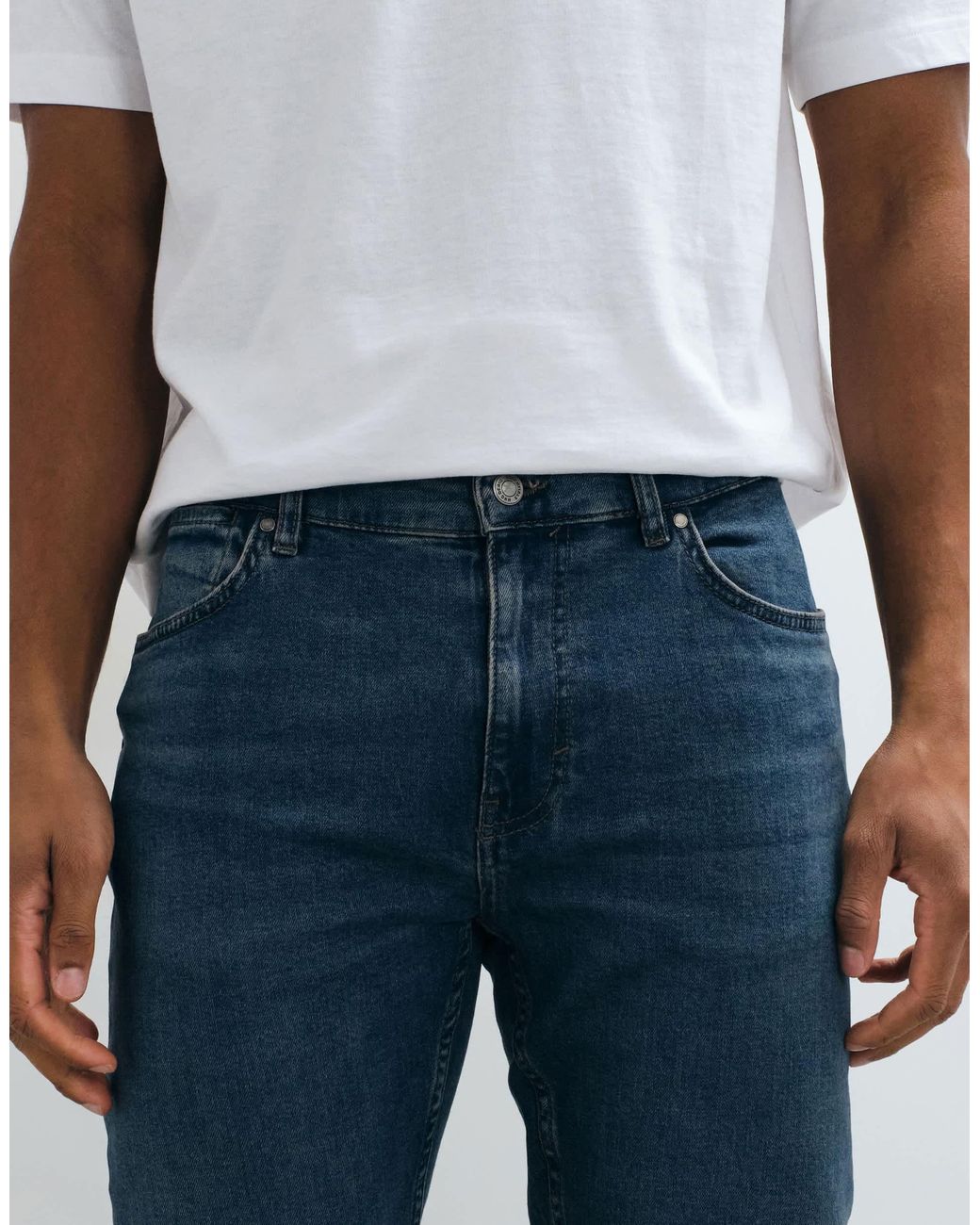 Mango Gray Patrick Slim Fit Jeans for men