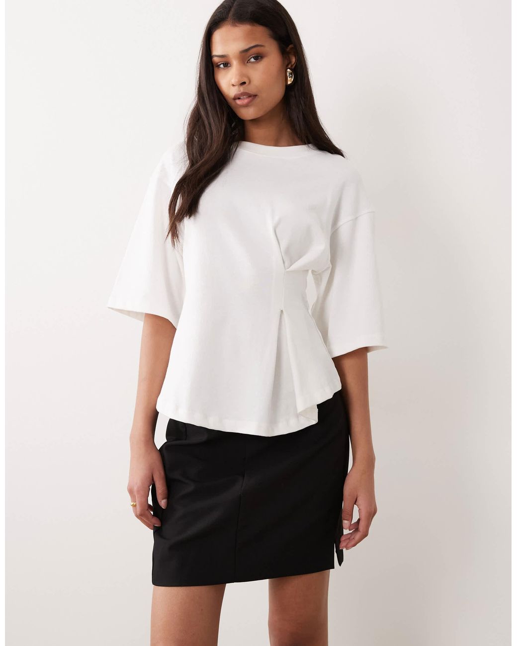ASOS Black Tailored Mini Skirt With Split