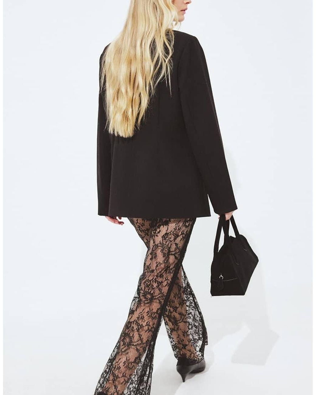 NA-KD Black Lace Trousers