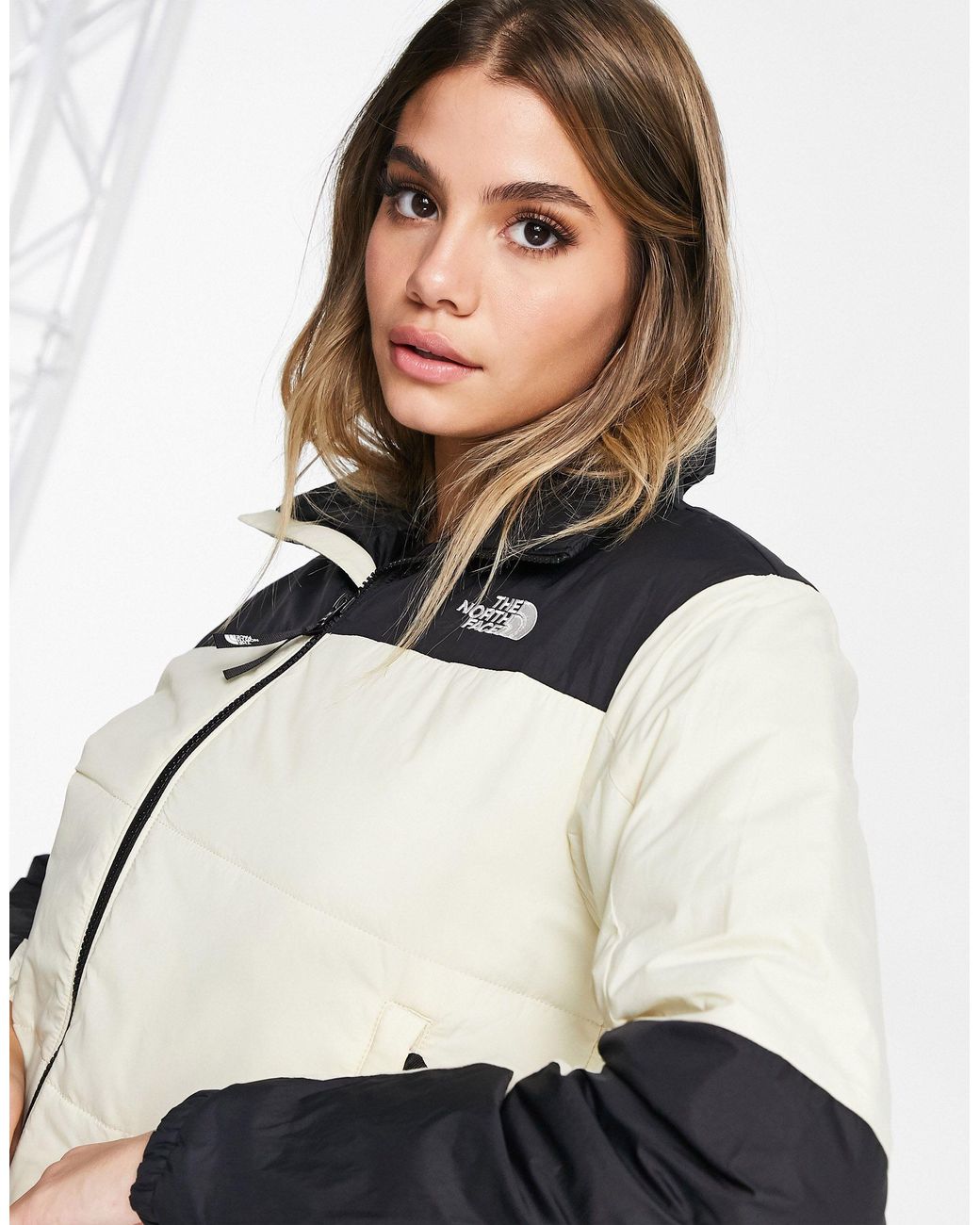 The North Face Gosei Puffer Jacket in Beige (Natural) | Lyst