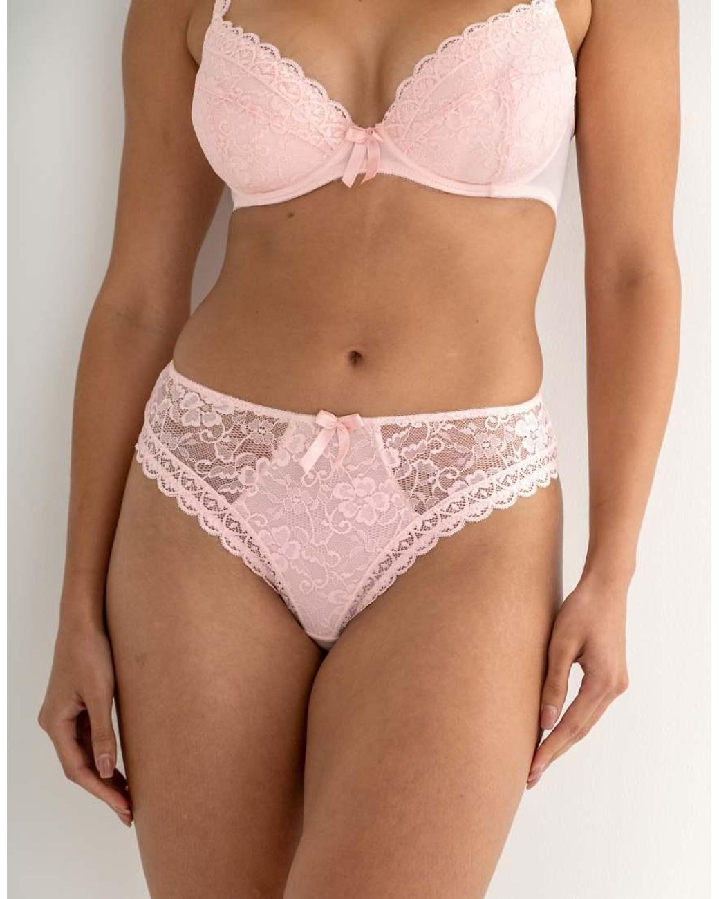 Pour Moi Brown Rebel High Leg Brief