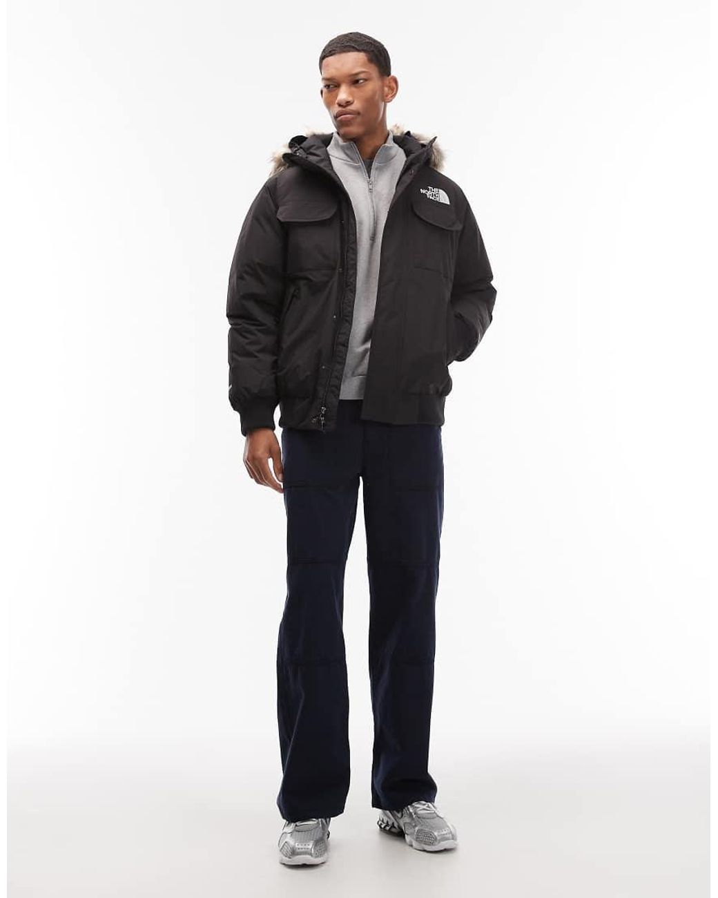The North Face Black Mcmurdo Faux Fur Hooded Down Bomber for men