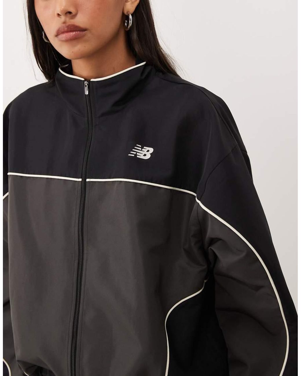 New Balance Black Trackside Woven Jacket