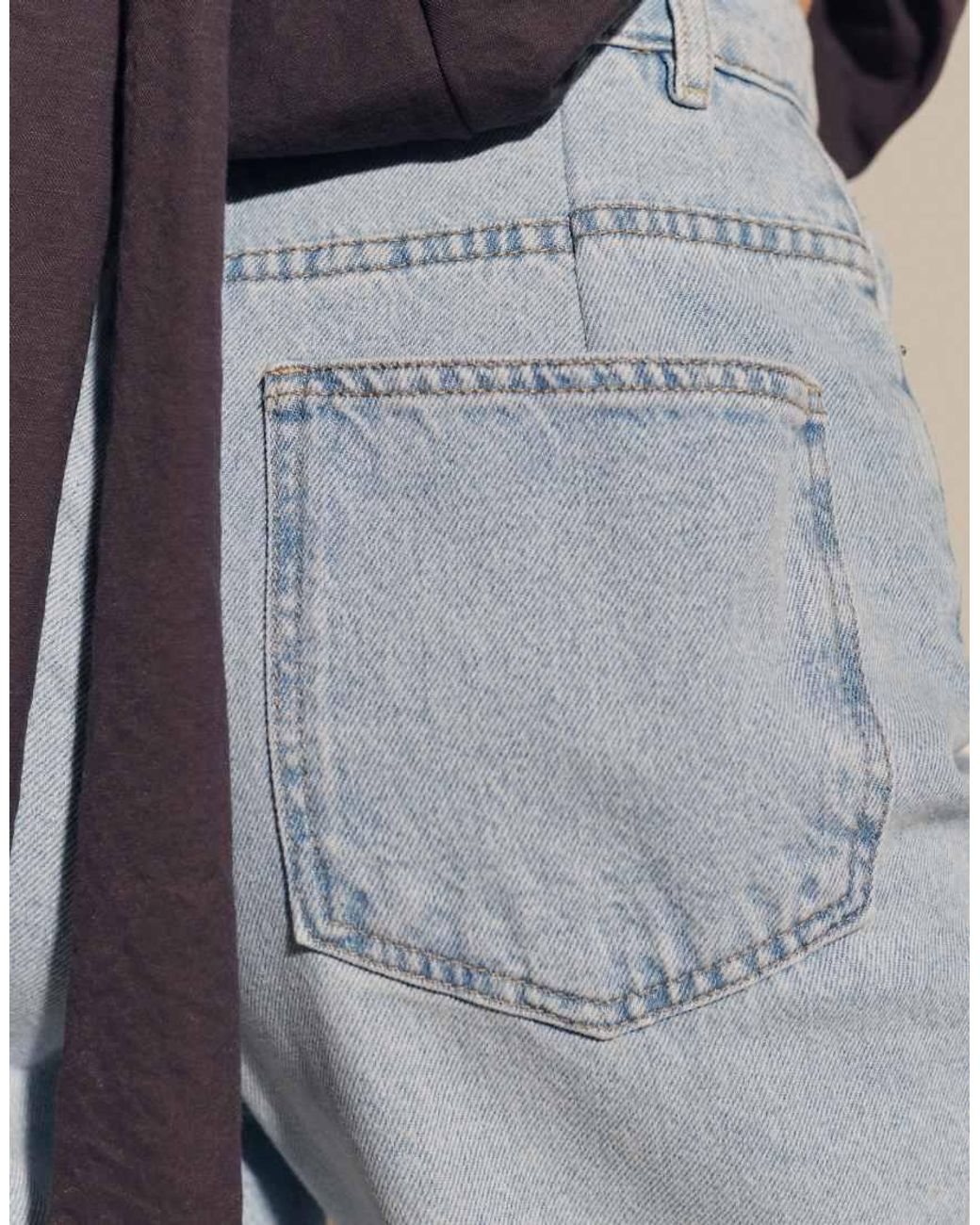 ASOS Blue Denim Baggy Bermuda Short