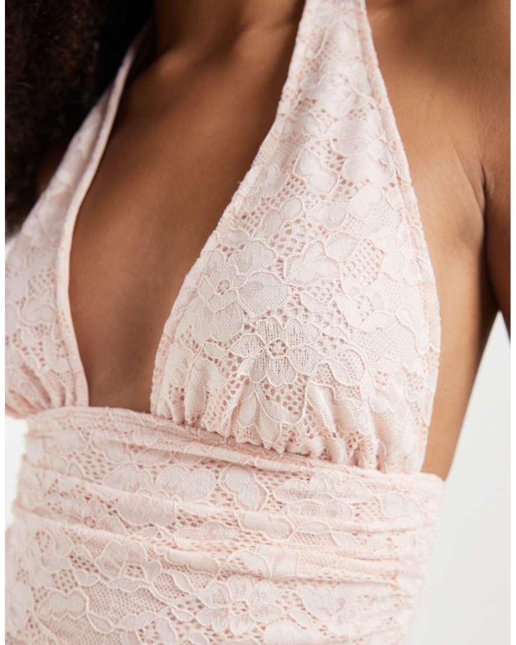 Motel Blue Prilla Lace Halter Top
