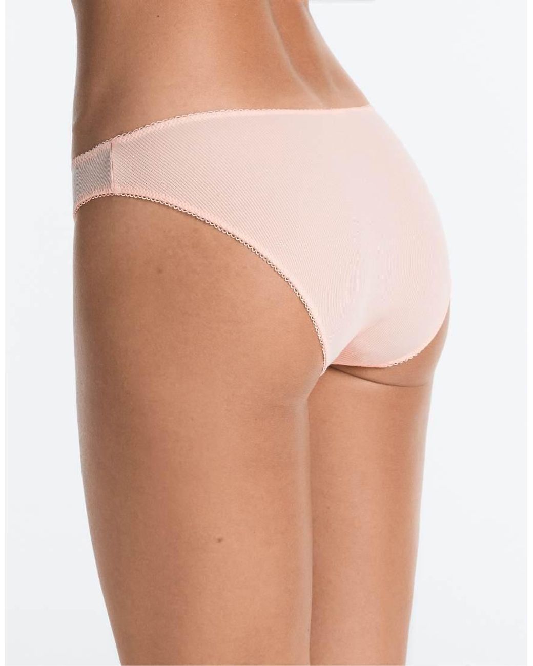Oysho White 5 Classic U-Cut Rib Cotton Briefs
