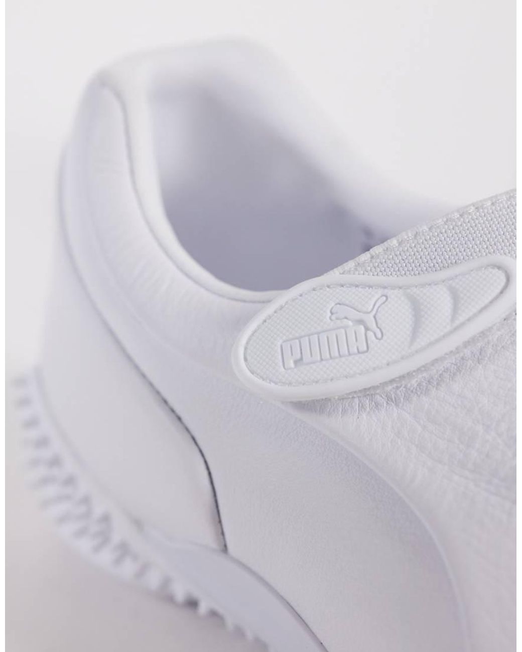 PUMA White Mostro Fey Leather Trainers