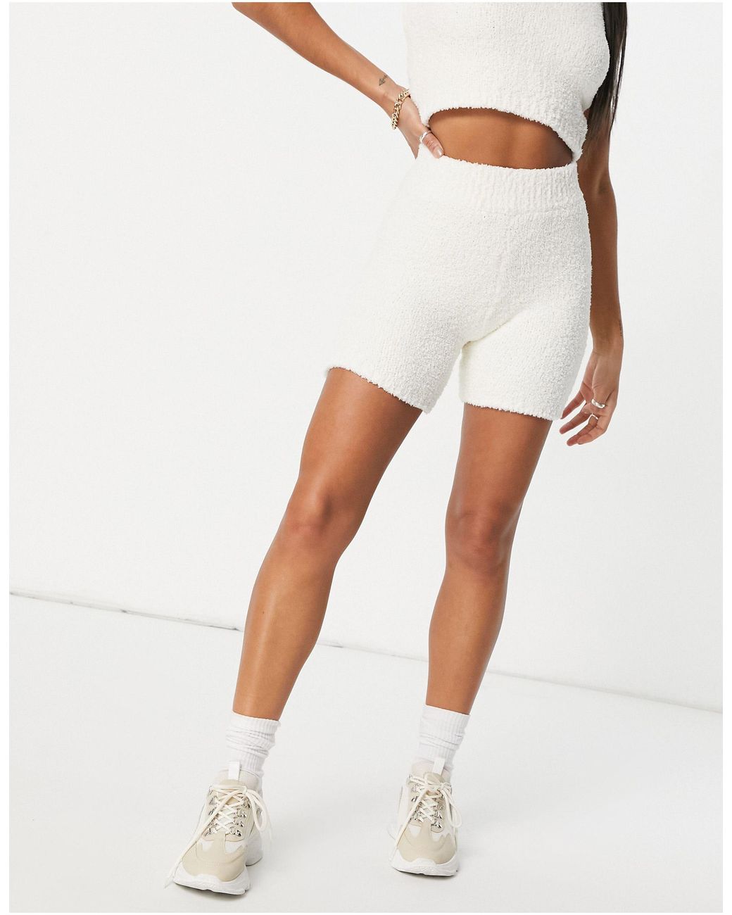 Leggings corti bianchi di Missguided in Bianco | Lyst