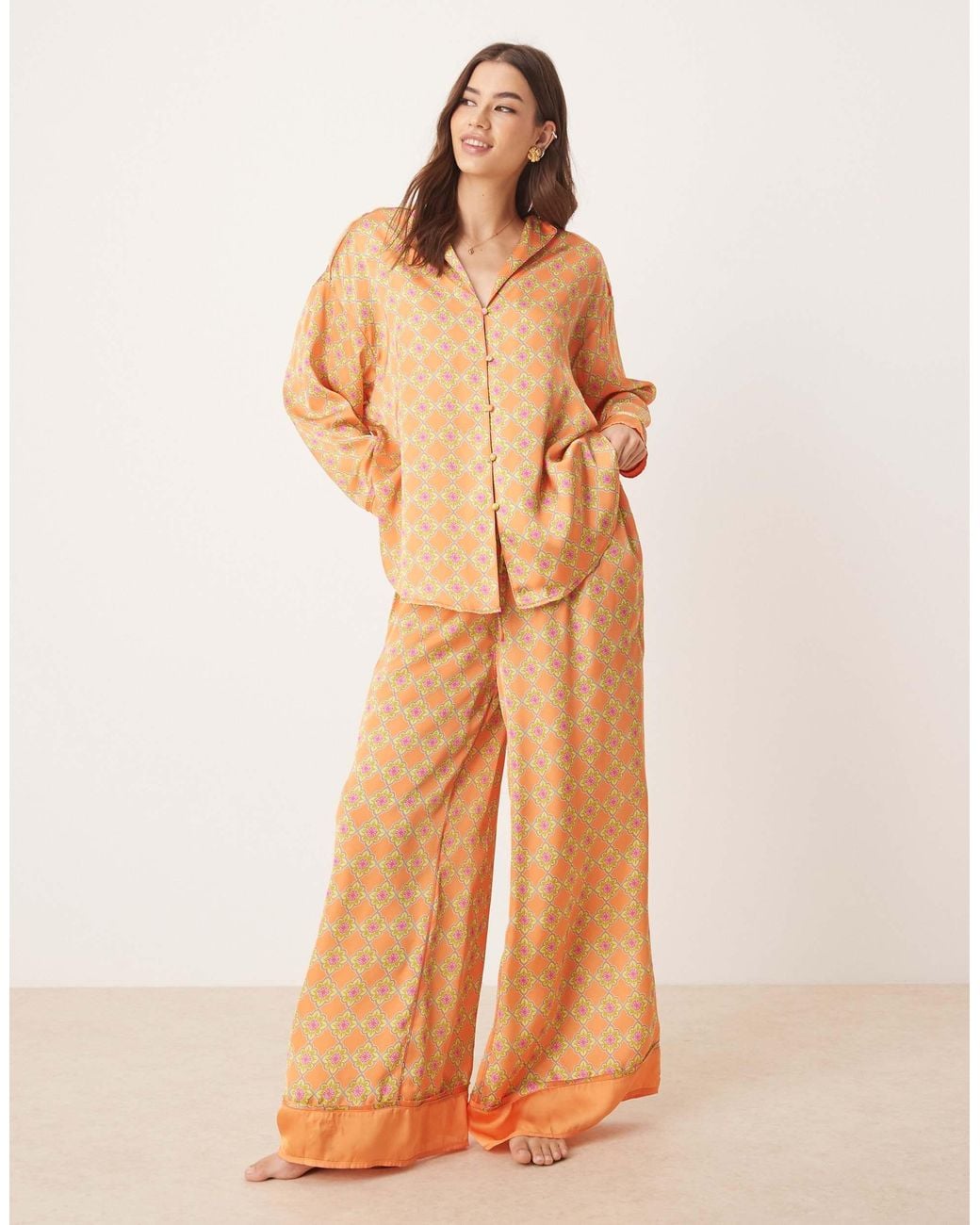 Free People Dreamy Days Sleepwear Pyjama Set in Natural | Lyst