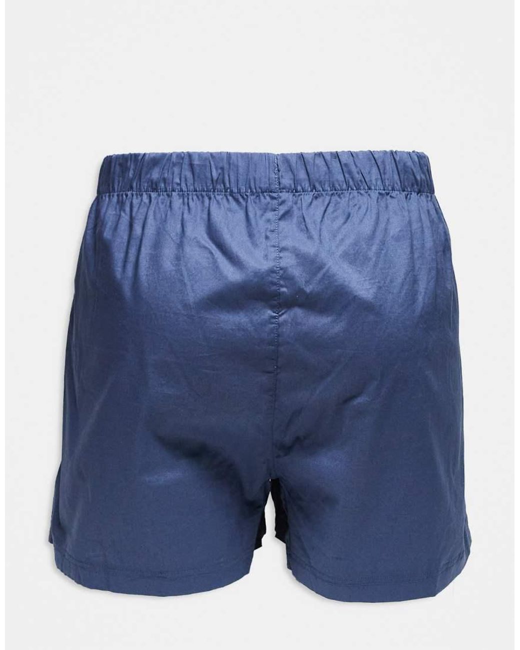 Jack & Jones Blue 3 Pack Woven Boxers for men