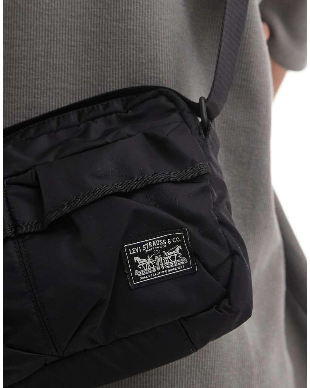 Levi's Gray Mission Bay Crossbody Bag for men