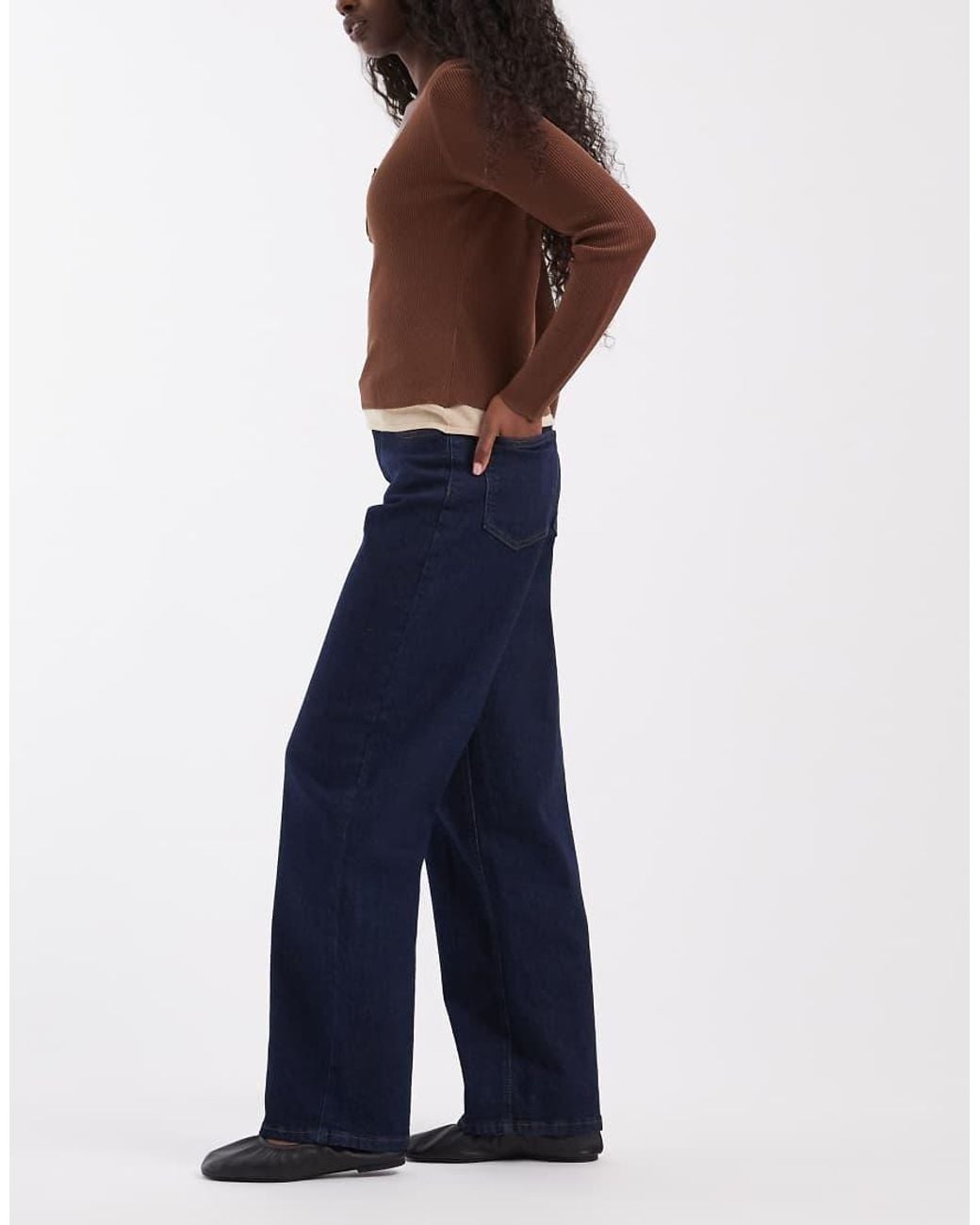 ONLY Blue Tonnie Loose Straight Leg Jeans