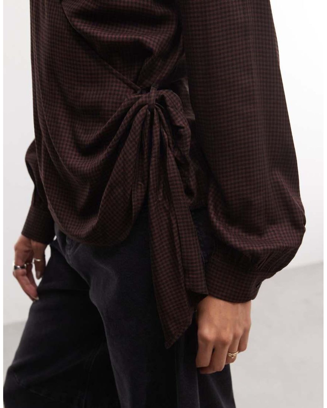 ASOS Multicolor Drapey Wrap Top