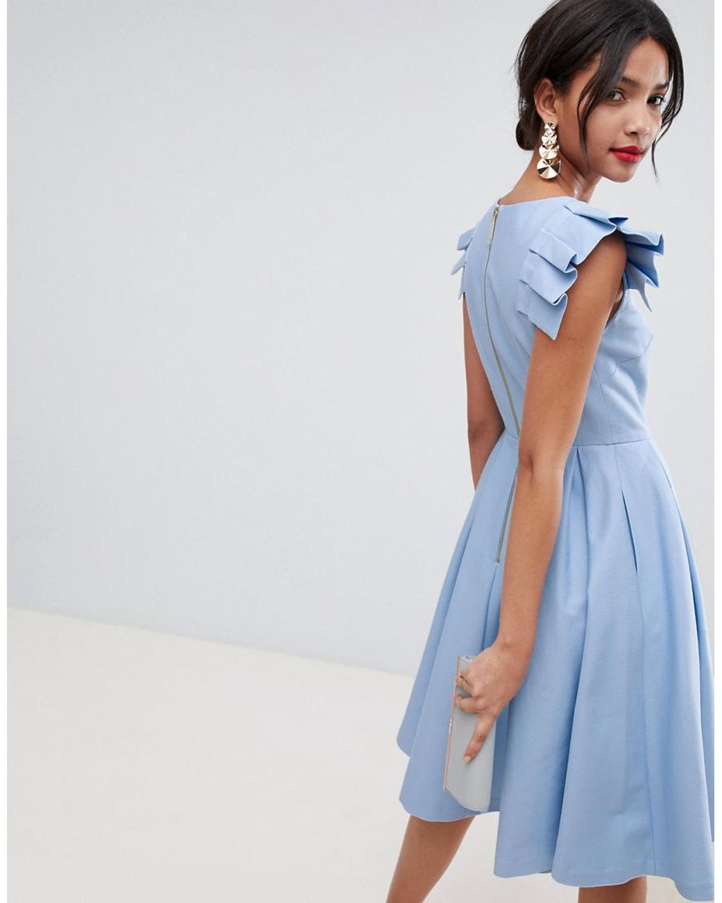 Ted baker blue midi clearance dress