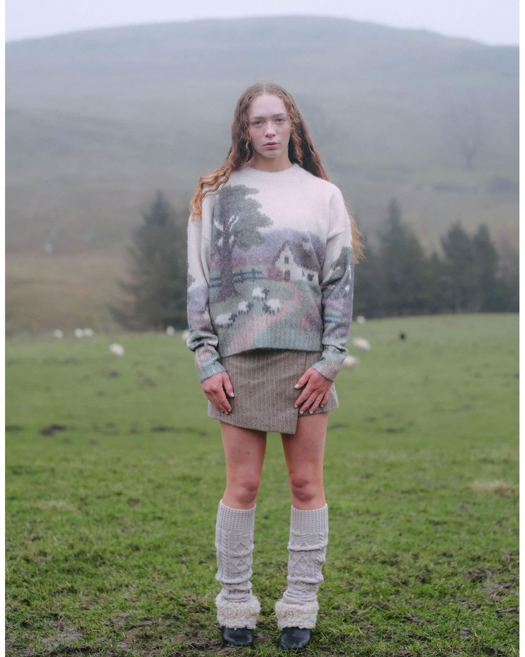 Muse Assembly Gray Strickpullover mit grafik