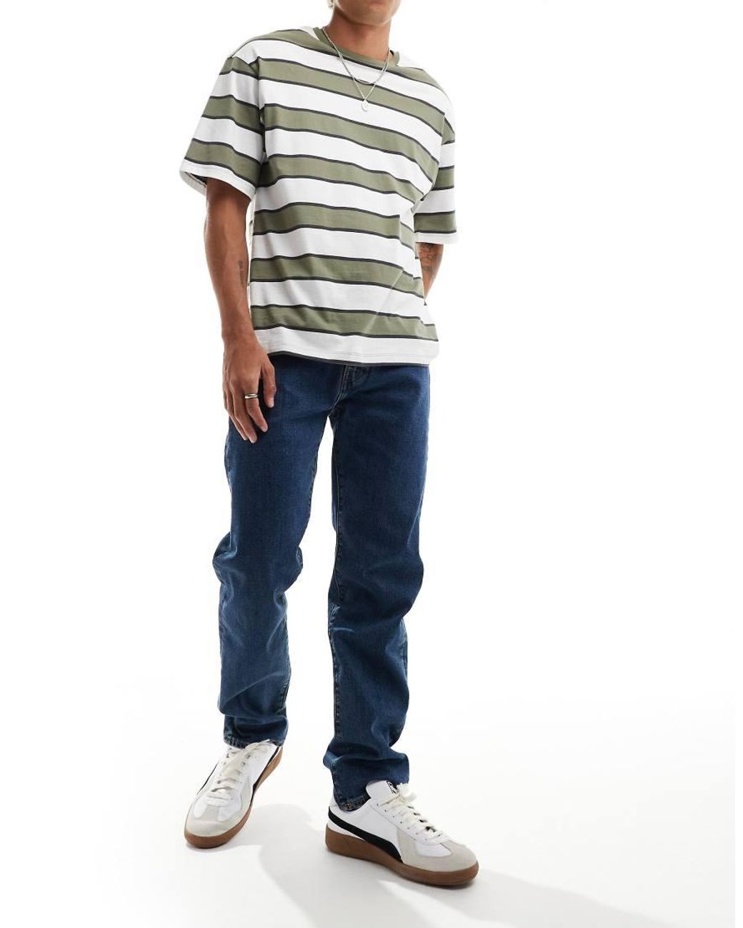 Levi's Blue 502 Tapered Jeans for men