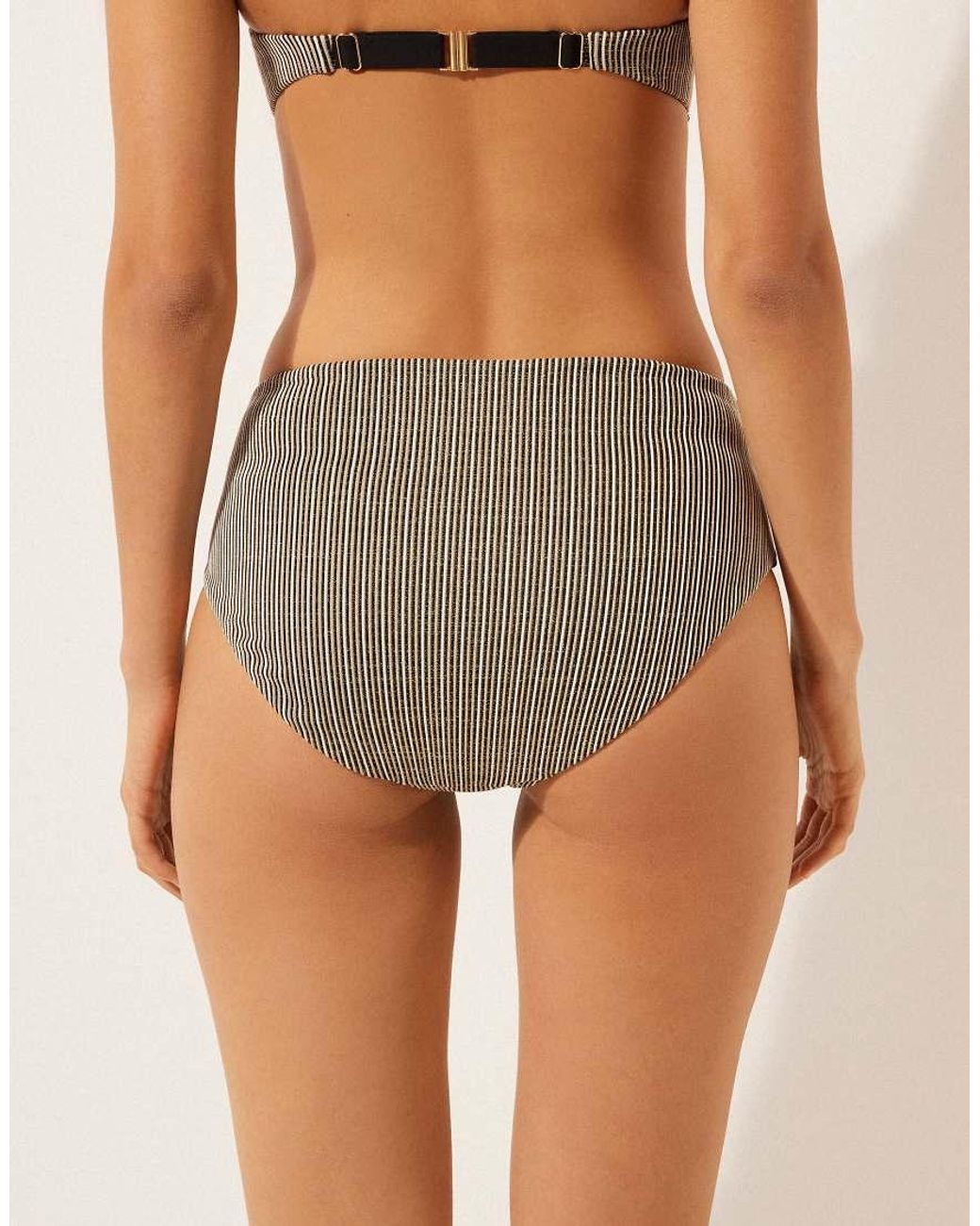Calzedonia Metallic Golden Stripes