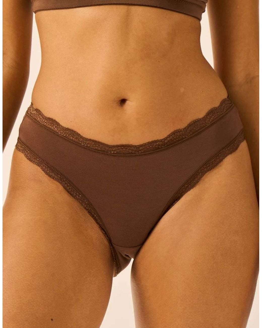 Stripe & Stare Brown The Original Knicker Four Pack