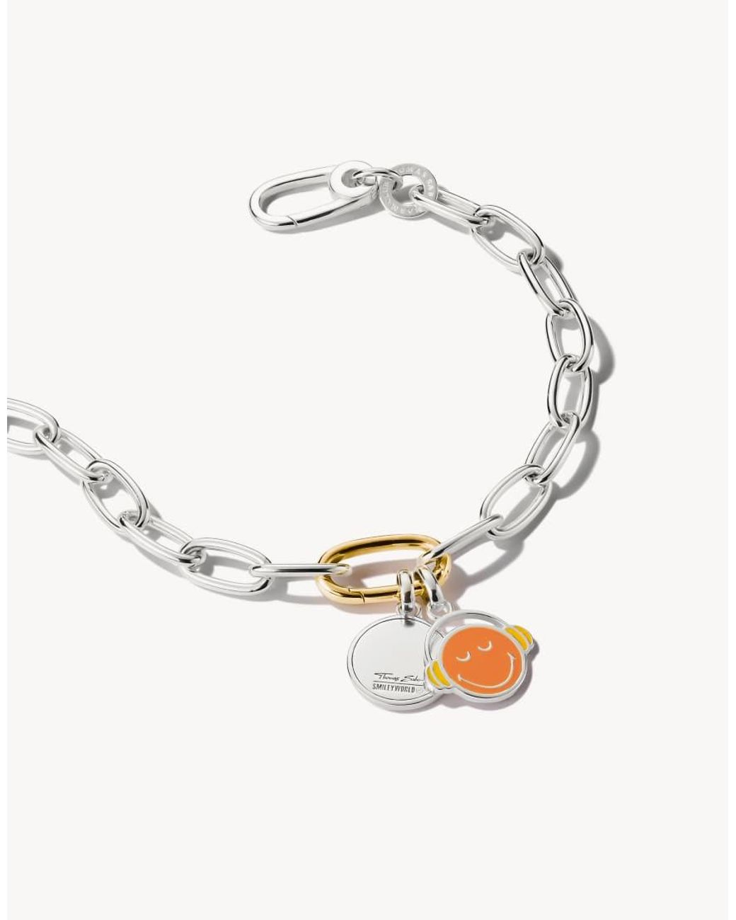 Thomas Sabo White Smileyworld Calm Charm Pendant Connect