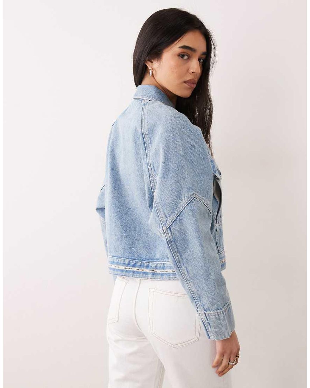 Calvin Klein Blue Boxy Denim Jacket