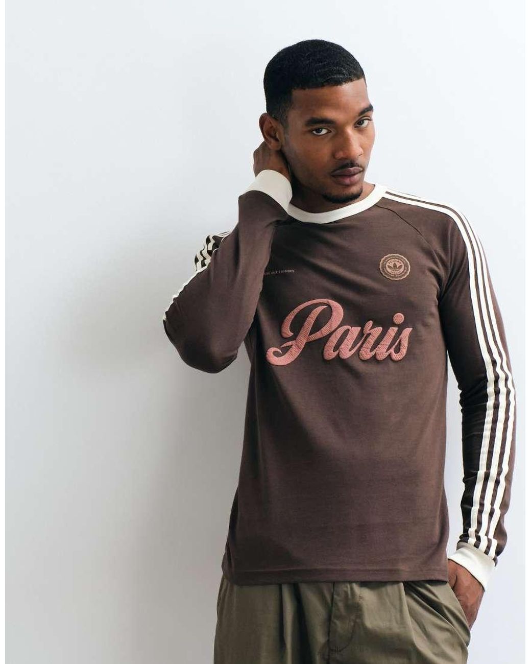 Adidas Originals White Paris Logo Jersey for men