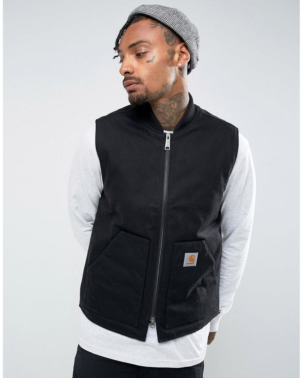 Carhartt WIP Canvas Vest in Black for Men | Lyst