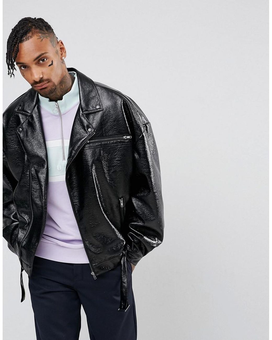 100% Leather Oversized Biker Jacket