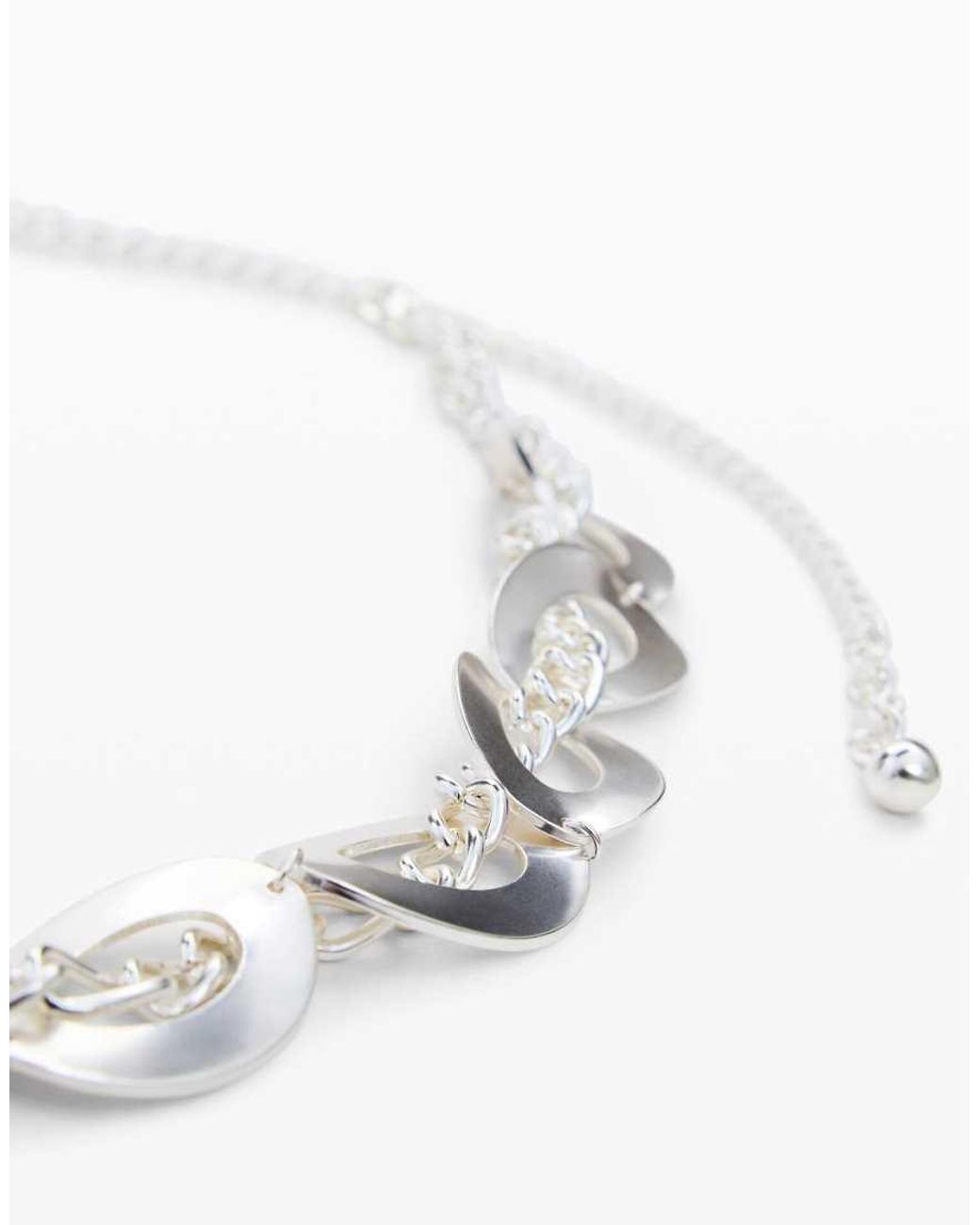 Desigual White Zalio Chain Belt