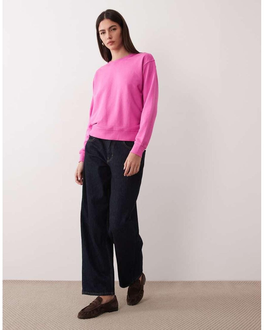 JJXX Pink Crew Sweatshirt