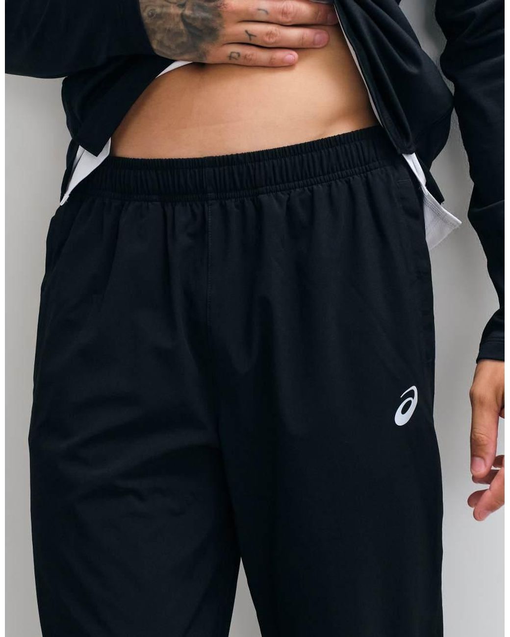 Asics Blue Woven Running Pants for men