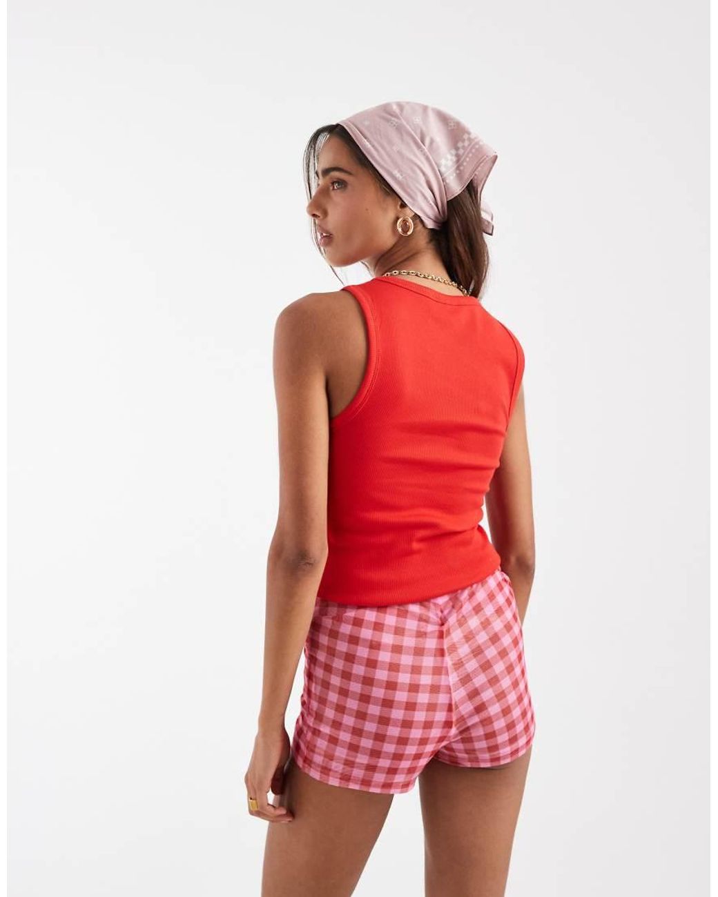 ASOS Red Scoop Neck Vest