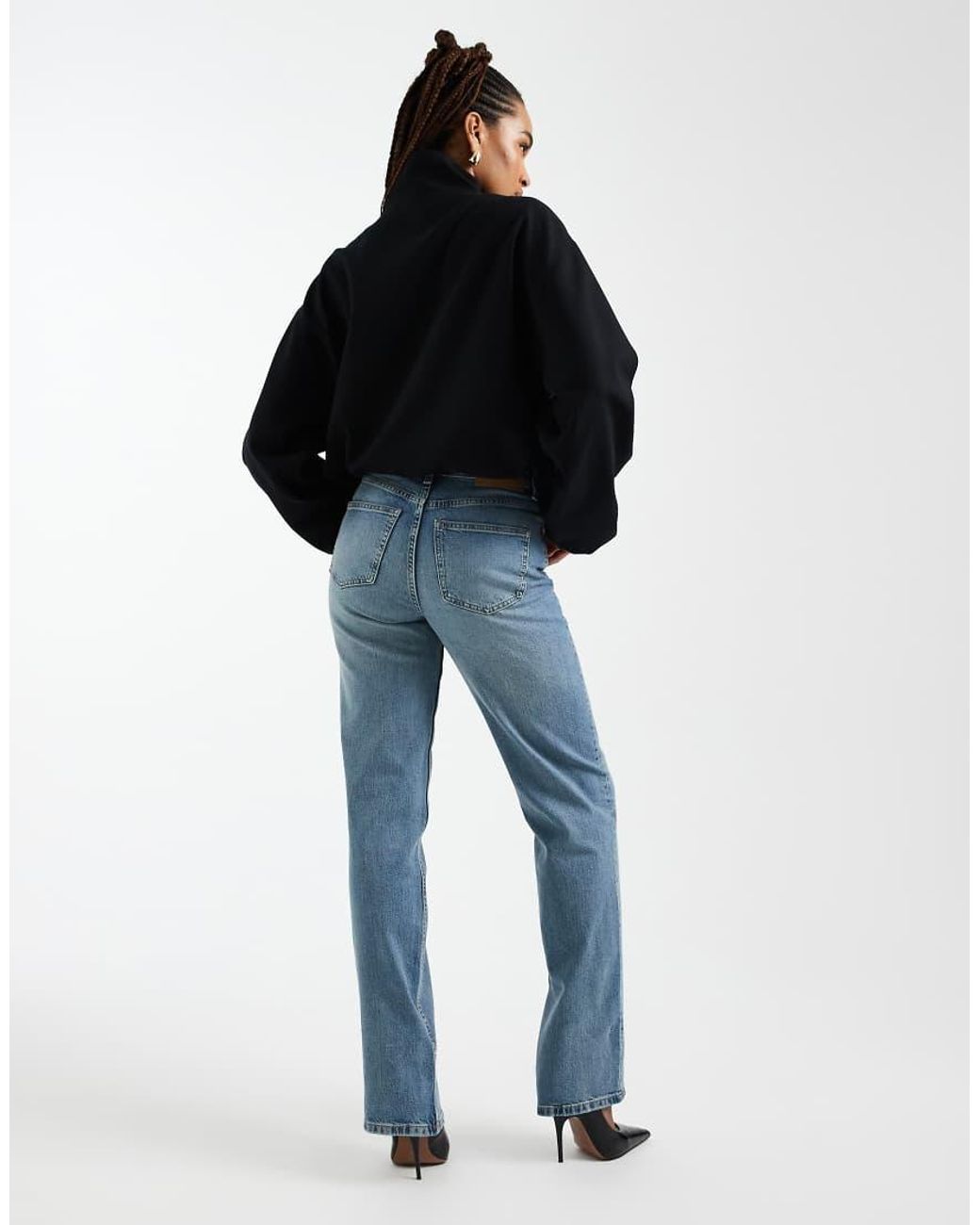 ASOS Black Asos Design Tall Comfort Stretch Straight Leg Jeans