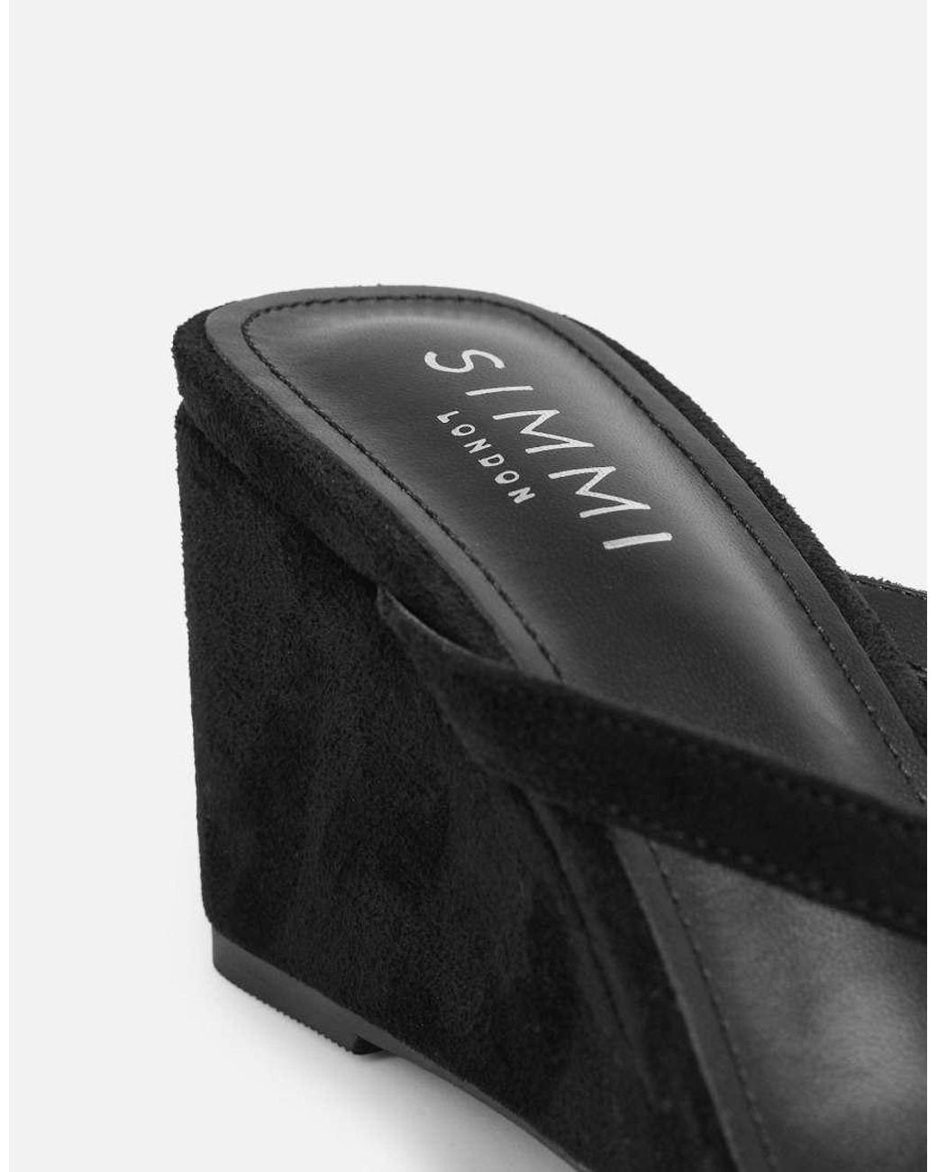 SIMMI Natural Immy Toe Thong Wedge Sandals