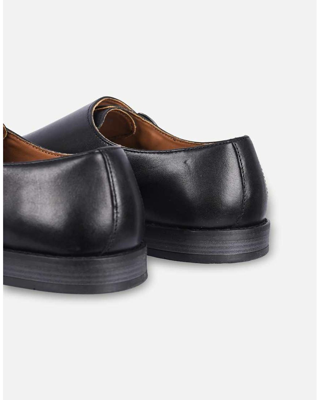 Thomas Crick Blue Aubry Leather Double Monk Shoes for men