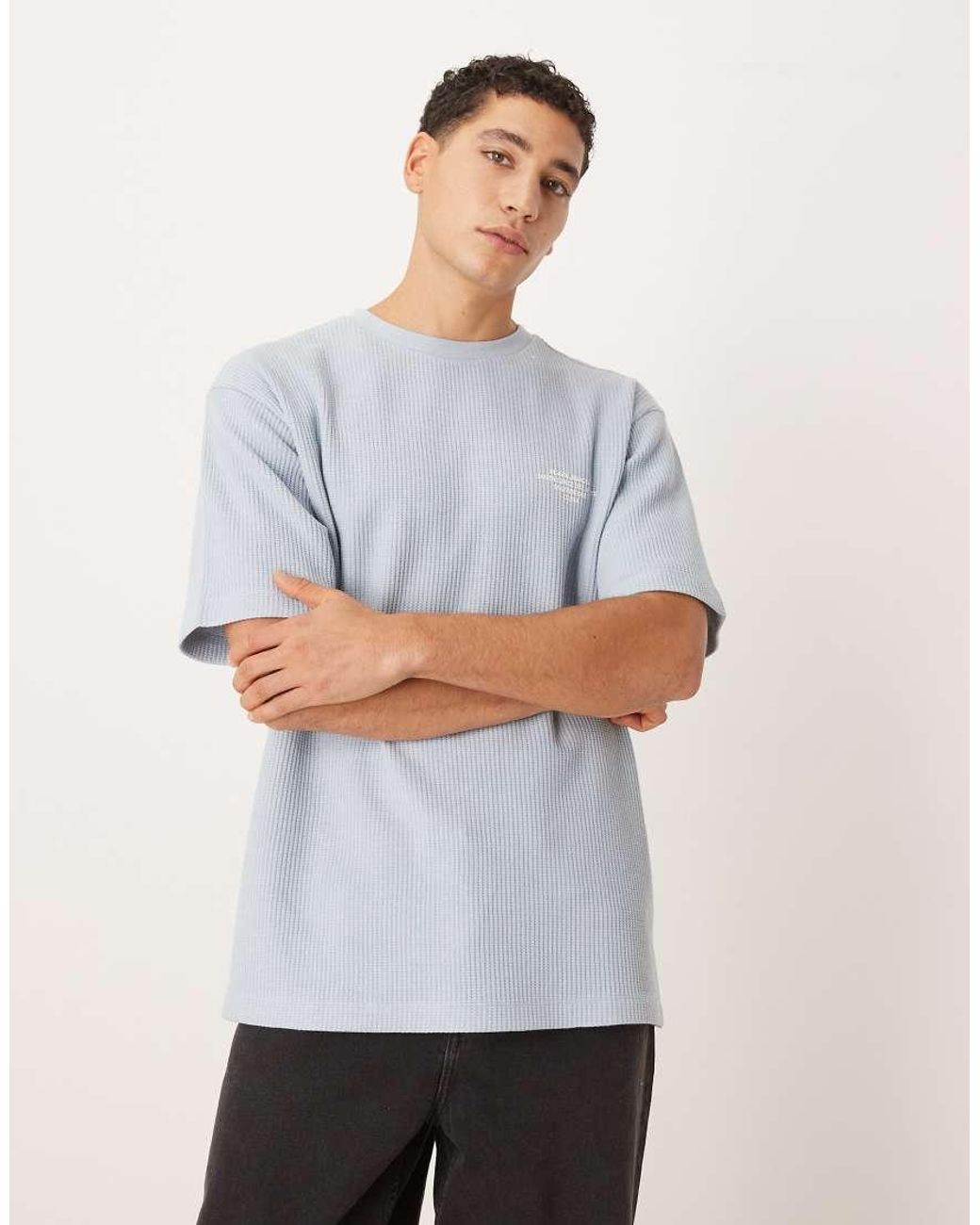 ASOS White Super Heavyweight Relaxed T-shirt With Text Graphic for men