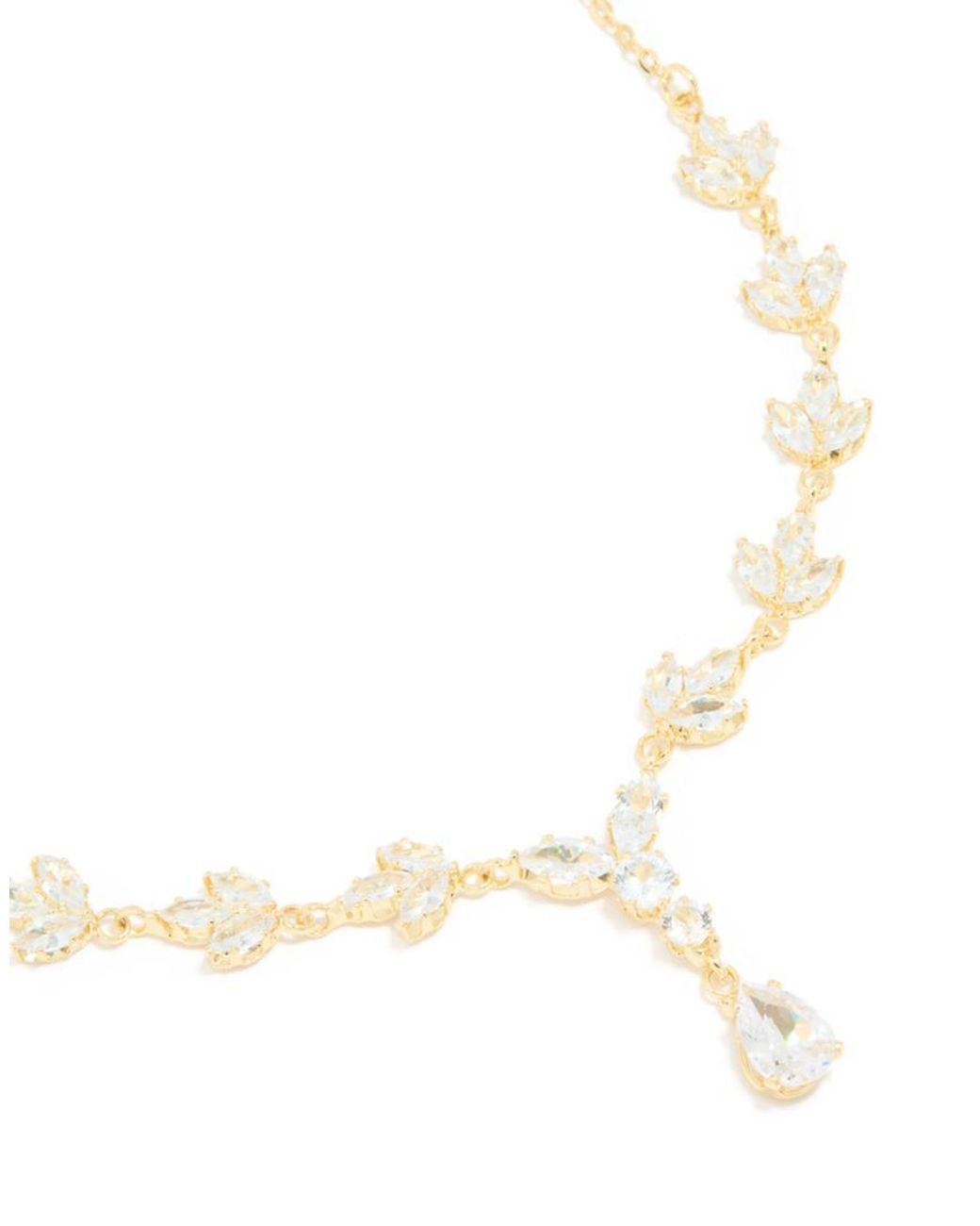 Lovisa White Plated Cubic Zirconia Vine Drop Y-Necklace