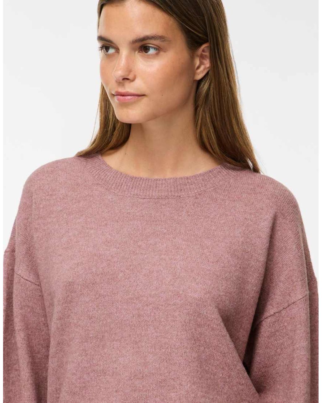 Vila Red Knitted Pullover