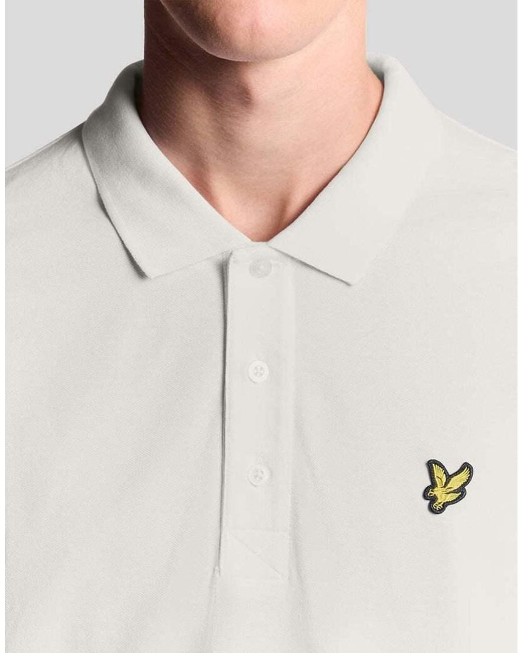 Lyle & Scott White Ss Polo Shirts Plain Polo Shirt for men