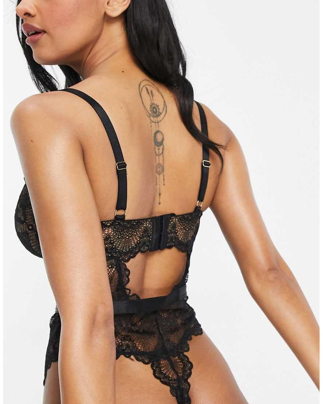 ASOS Black Fuller Bust Rosie Lace Underwired Body