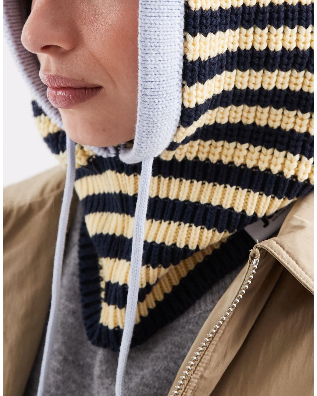 Tommy Hilfiger Yellow Script Logo Knit Bonnet