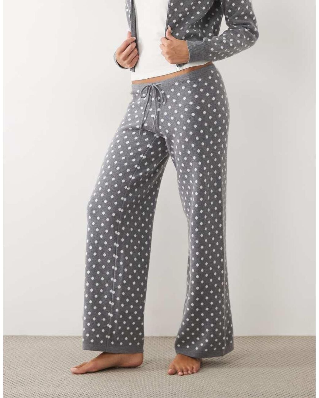 Cotton On Gray Lounge Straight Leg Knit Trouser