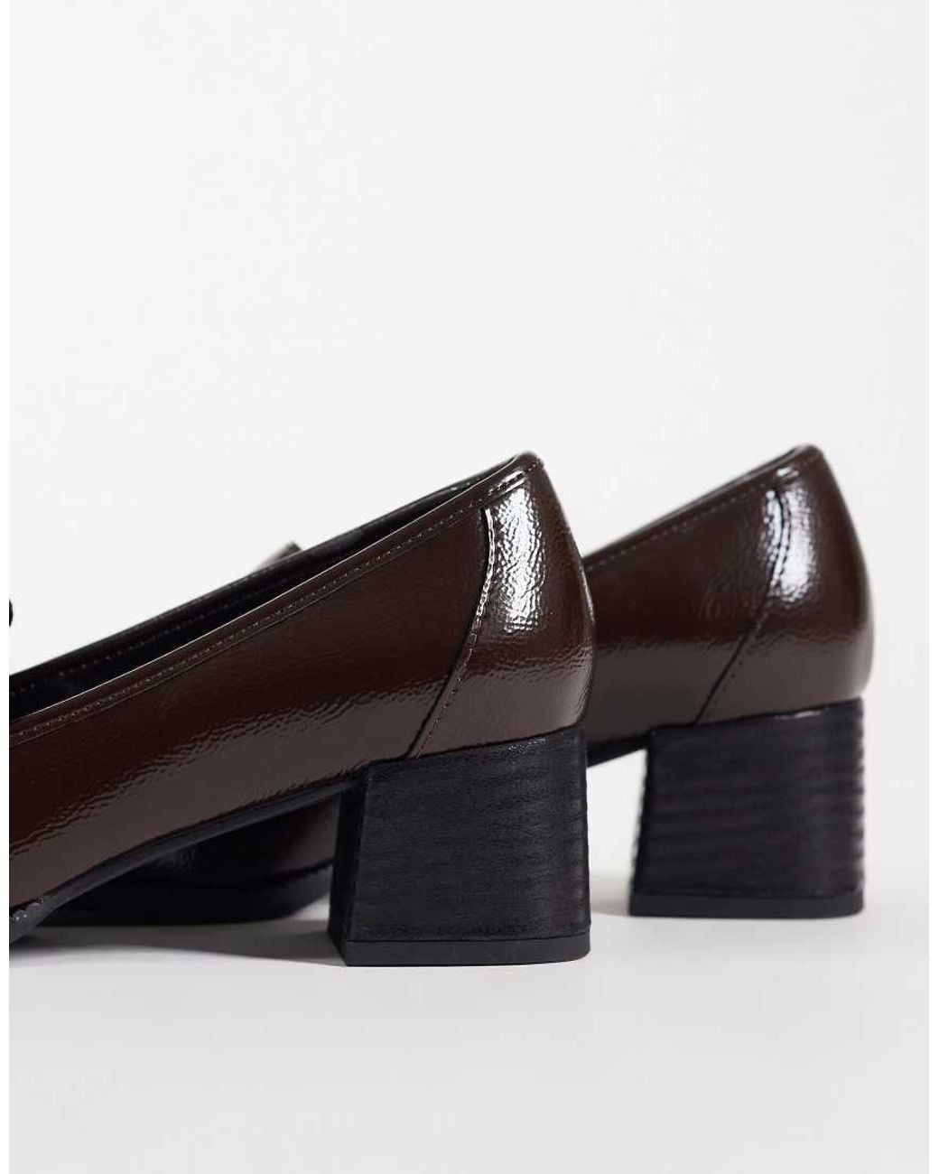 ASOS Multicolor Speed Mid Heeled Loafers