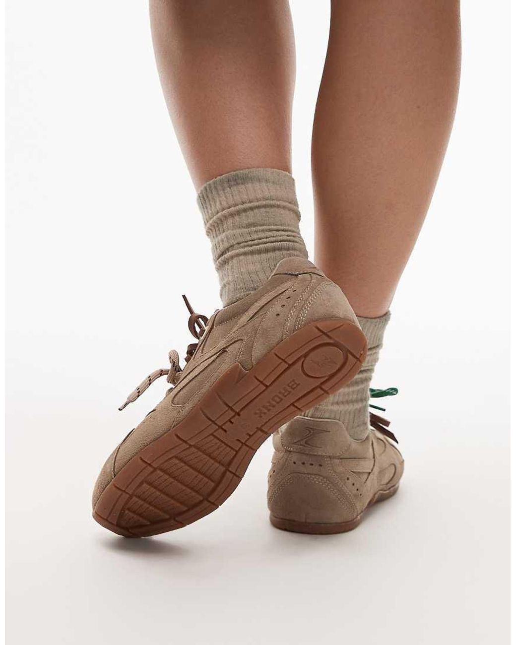 Bronx Brown Myr-aa Lace Up Trainers